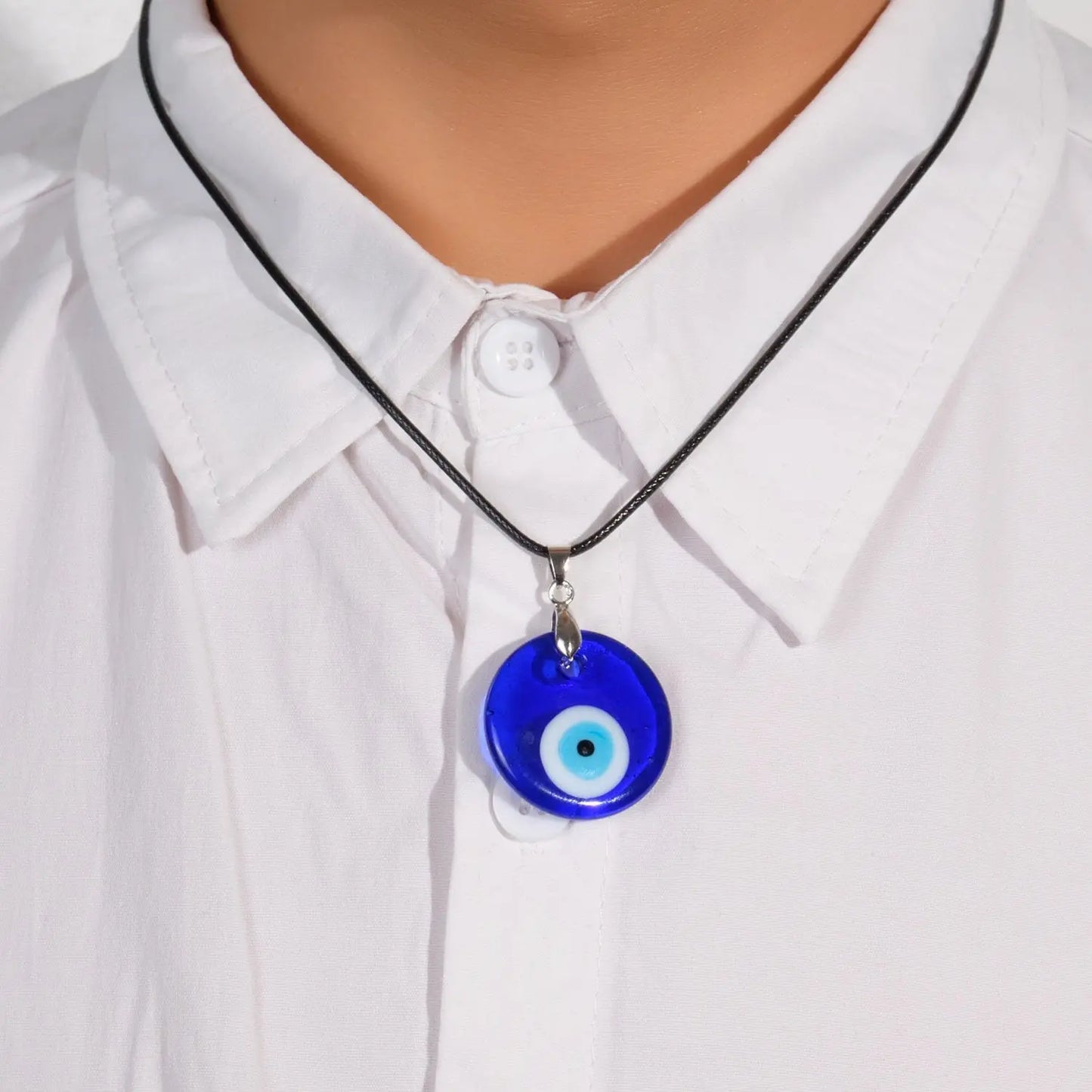 Turkish Evil Eye Pendant Choker Necklace Lucky Blue Evil Eyes Clavicle Chain Necklace nowadaysfashion