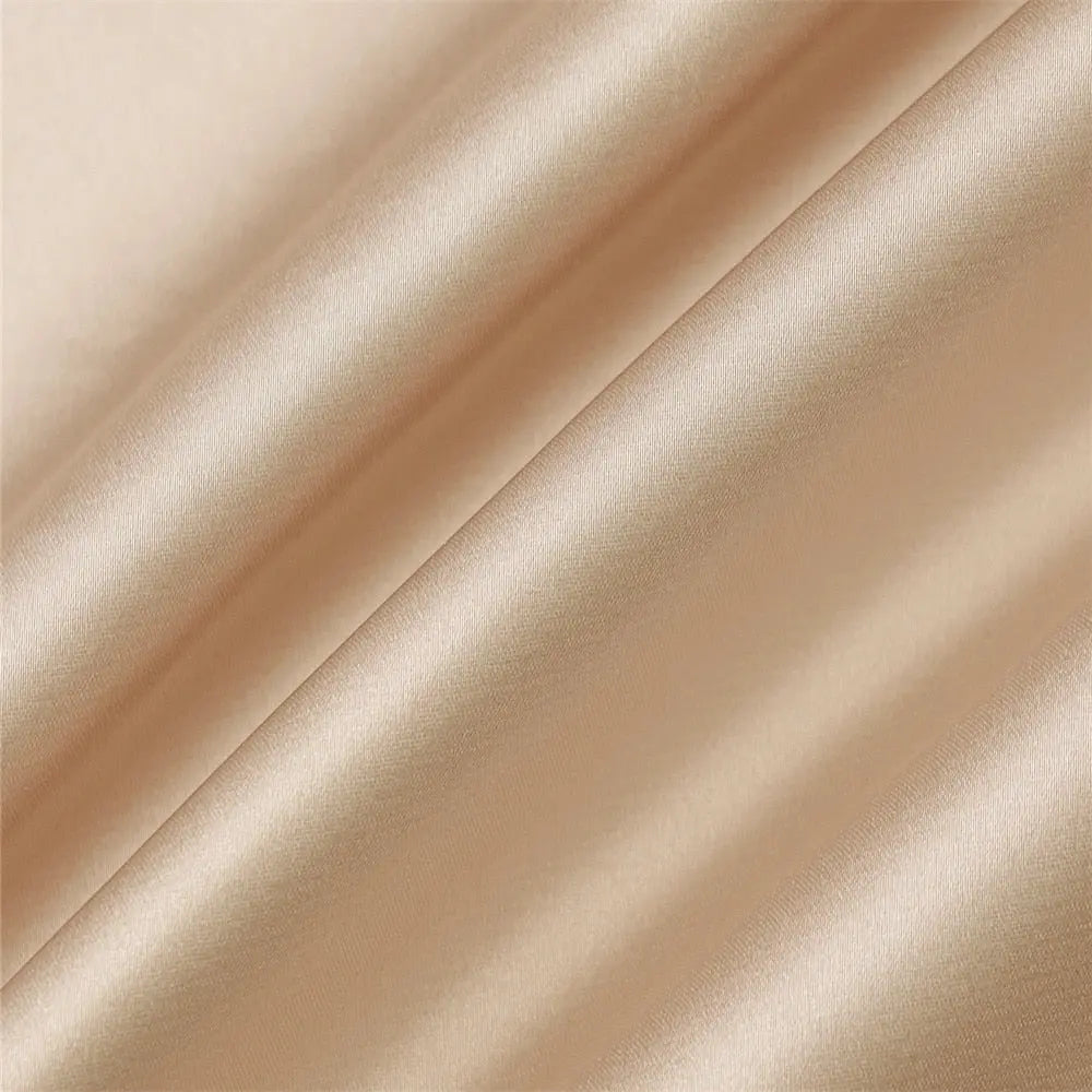 Spring Summer Women Satin Silky Spaghetti Strap Split Long Dress Elegant Sleeveless Backless Sexy Vestito nowadaysfashion