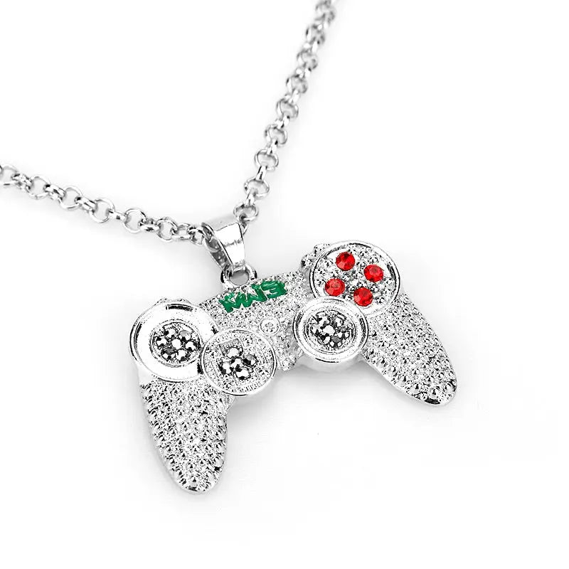 Rhinestones Handle Necklaces gamepad Necklaces for Women Men Game Controller Pendant nowadaysfashion