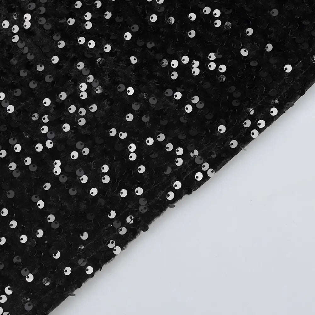 Elegant Sequin Evening Party Dresses 2022 Spring Mesh Patchwork Casual Midi Dress nowadaysfashion