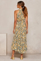 Summer Long Dress Polka Dot Casual Dresses Black Sexy Halter Strapless Sundress Vacation nowadaysfashion