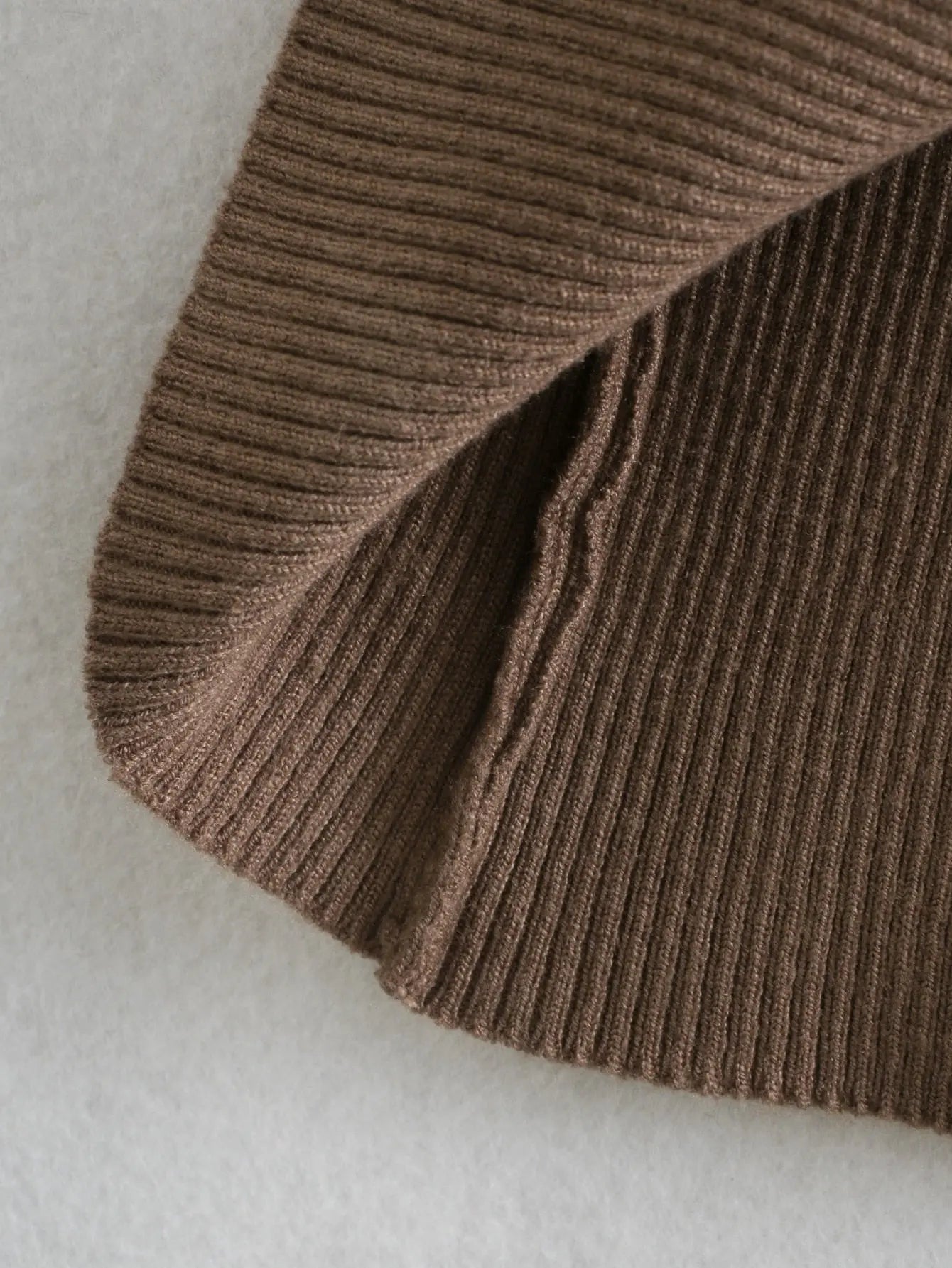 Long Sleeves High-Neck Elastic Midi Dress Lady Knit Sweater Dresses nowadaysfashion