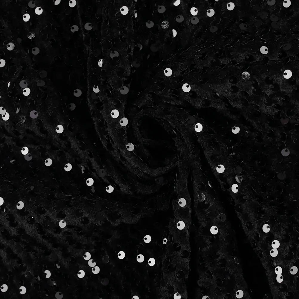 Elegant Sequin Evening Party Dresses 2022 Spring Mesh Patchwork Casual Midi Dress nowadaysfashion