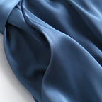 Autumn Fashion Women Elegant Satin Dress Long Sleeve Office Ladies Midi Dress nowadaysfashion