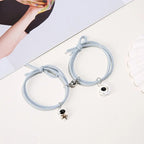 2Pcs/ Set Cartoon Magnetic Couple Bracelets with Moon Robots Pendant nowadaysfashion
