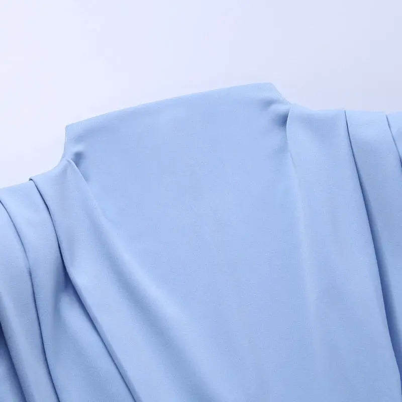 Elegant Women Dress Stand Collar Slim Waist Solid Ankle Length Autumn Long Sleeve Dress nowadaysfashion