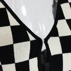 Knitted Sexy Bodycon Summer Women Dresses Backless Plaid Print Spaghetti Strap Hollow Out Vestidos nowadaysfashion