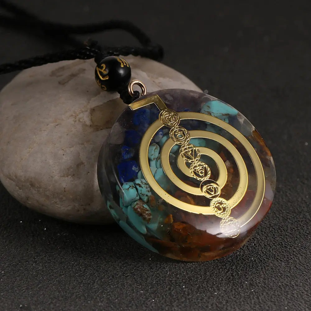 Energy Generator Orgone Amulet 7 Chakras Pendant Necklace nowadaysfashion