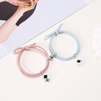 2Pcs/ Set Cartoon Magnetic Couple Bracelets with Moon Robots Pendant nowadaysfashion