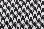 Houndstooth Print Women Long Sleeve Midi Dress Hollow Out Bodycon Streetwear nowadaysfashion