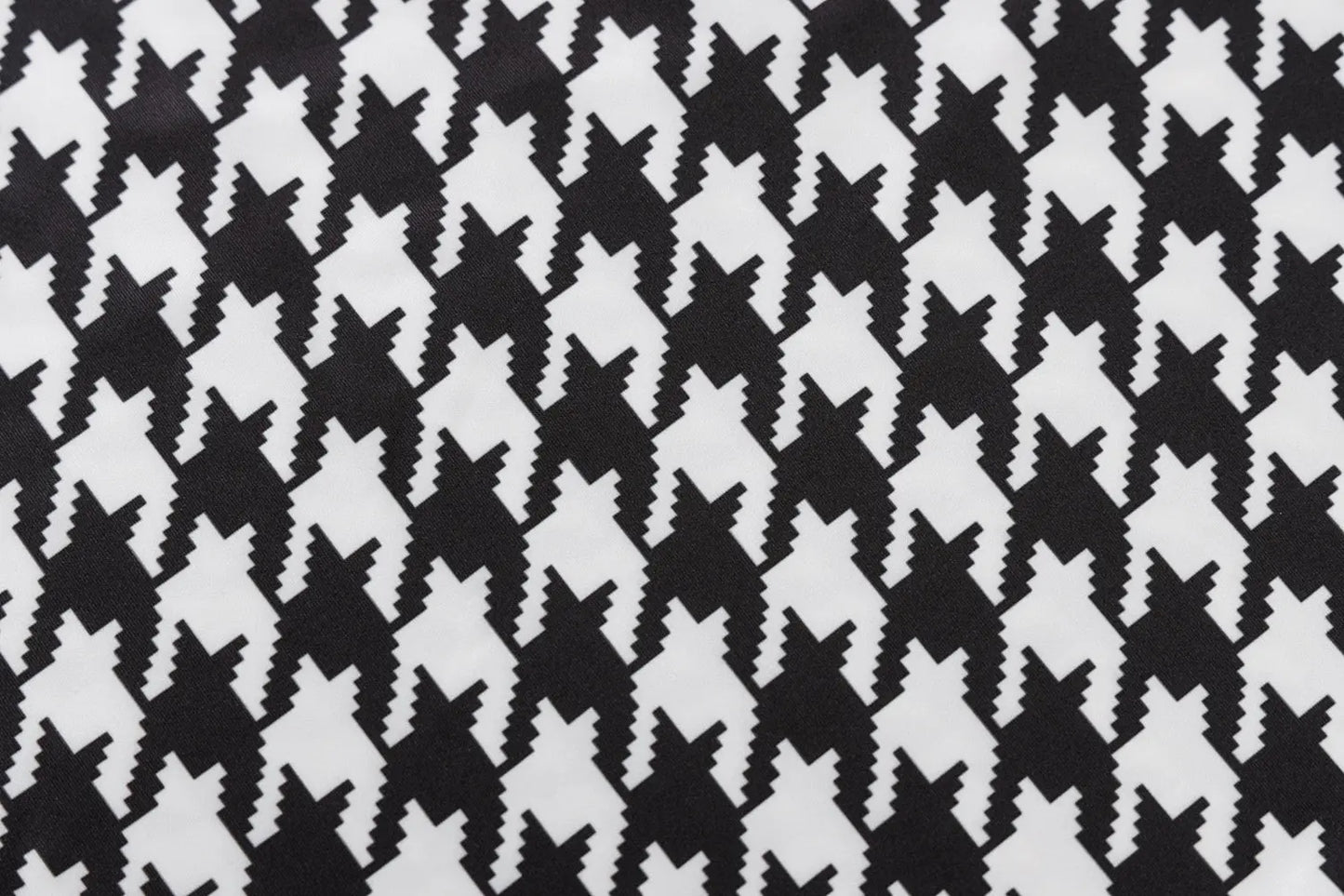 Houndstooth Print Women Long Sleeve Midi Dress Hollow Out Bodycon Streetwear nowadaysfashion