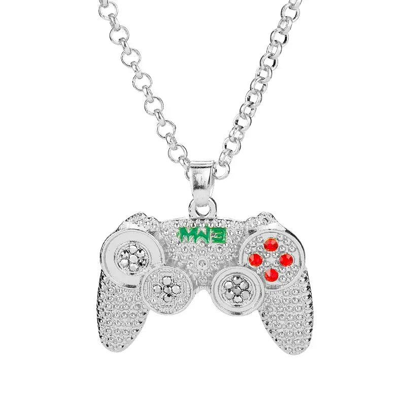 Rhinestones Handle Necklaces gamepad Necklaces for Women Men Game Controller Pendant nowadaysfashion