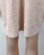 Women Turtleneck Oversized Knitted Dress Solid Long Sleeve Casual Elegant Mini Sweater Dress Plus Size nowadaysfashion