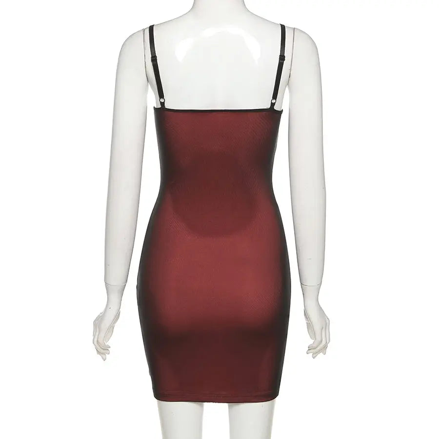 Mesh Double Layer Sexy Skinny Dress Women Sleeveless Party Bodycon 2022 Bandage Elastic Split Slim Outfit nowadaysfashion