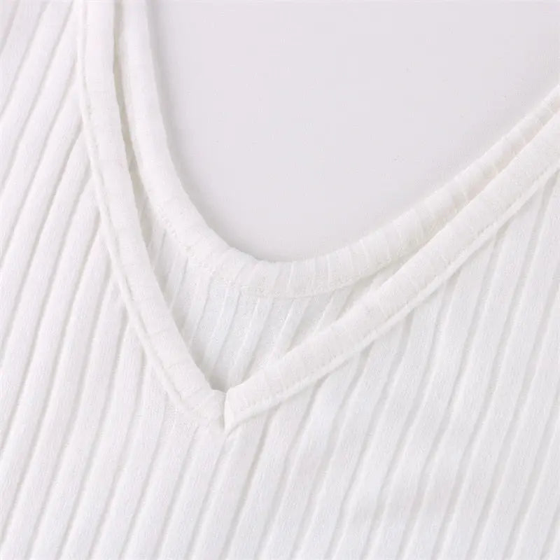 Sexy Bodycon Midi Woman Dress Knitted Long Sleeve V Neck Party Elegant Robe Women's Dresses nowadaysfashion