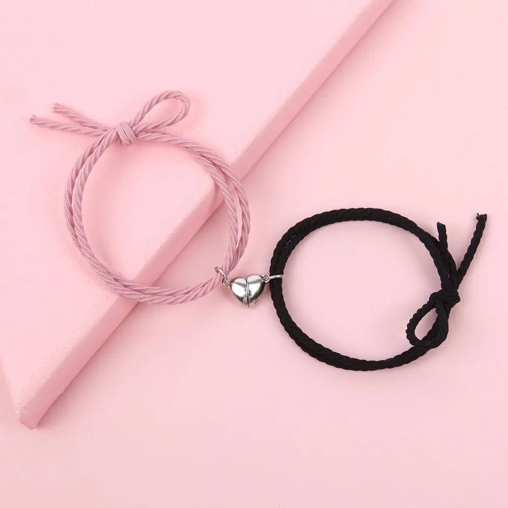 2Pcs Couple Matching Bracelet Magnetic Distance Bracelet nowadaysfashion