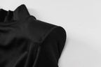 Women Spring Autumn Long Sleeve Bodycon Soild Color Black Slim Package Hip Mini Dress nowadaysfashion