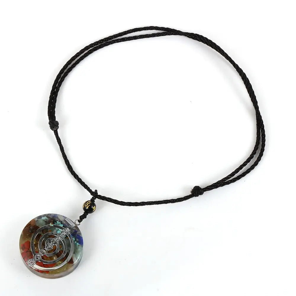 Energy Generator Orgone Amulet 7 Chakras Pendant Necklace nowadaysfashion