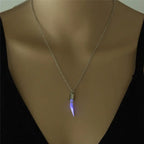 Chili Clavicle Chain Luminous Stone Metal Tooth Pendant Men and Women Personality Gift nowadaysfashion