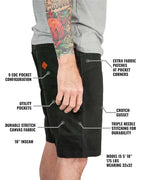 Havok Shorts 10" - Black Off The Grid Surplus