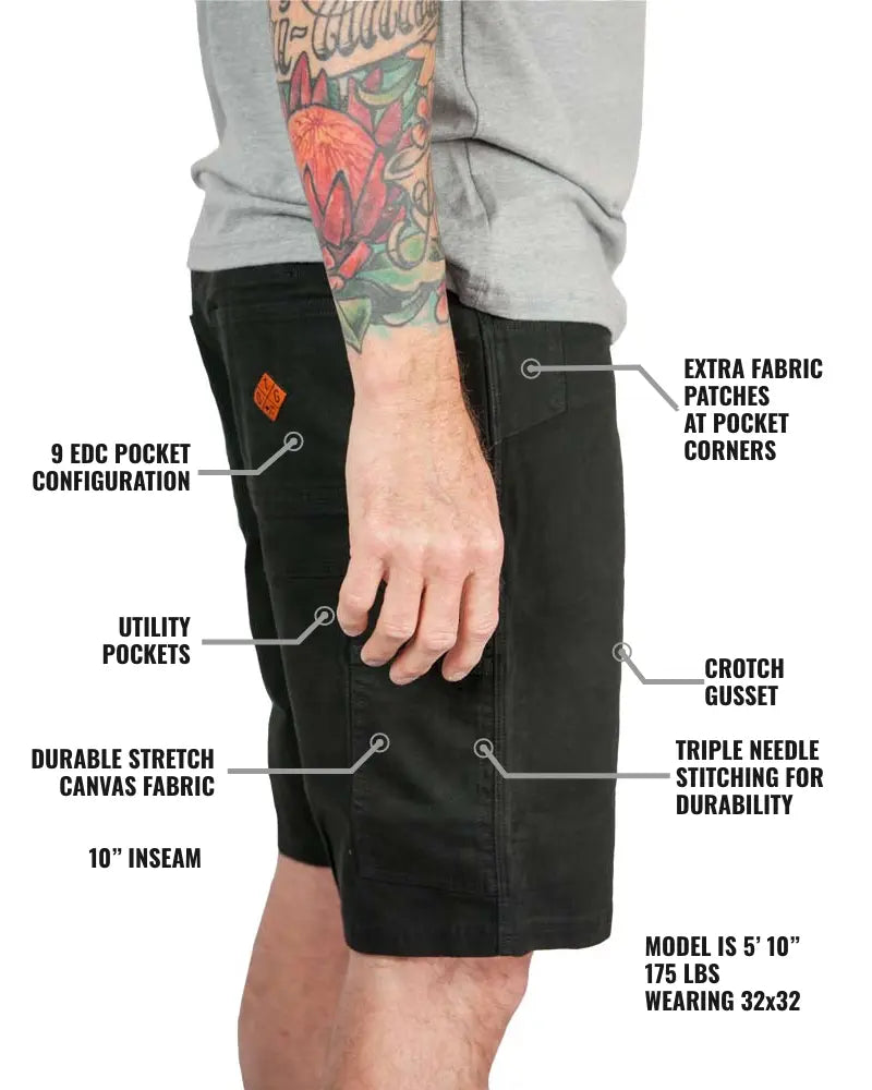 Havok Shorts 10" - Black Off The Grid Surplus