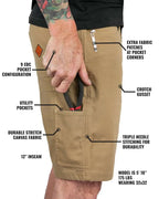 Havok Shorts 12" - Coyote Off The Grid Surplus