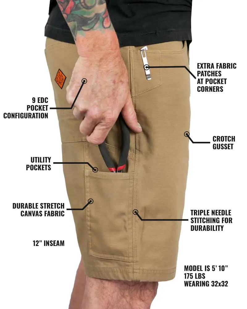 Havok Shorts 12" - Coyote Off The Grid Surplus