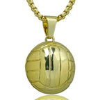 Basketball Necklace Choker Gold Silver Color Ball Shaped Pendant Sports Hip Hop Punk Jewelry nowadaysfashion