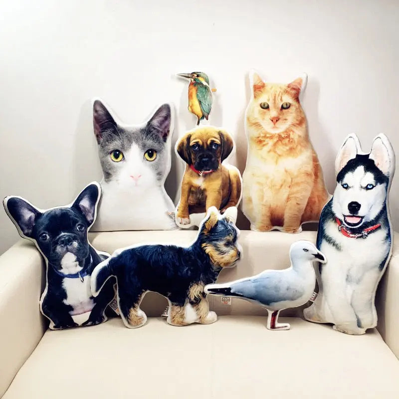 Photo customization DIY cushions Creative gift dogs pillow Plush Toys Dolls Stuffed Animal cushion Sofa Car Decorative nowadaysfashion