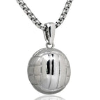 Basketball Necklace Choker Gold Silver Color Ball Shaped Pendant Sports Hip Hop Punk Jewelry nowadaysfashion
