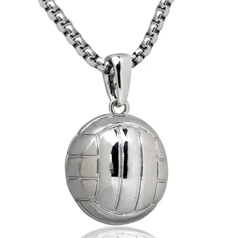 Basketball Necklace Choker Gold Silver Color Ball Shaped Pendant Sports Hip Hop Punk Jewelry nowadaysfashion
