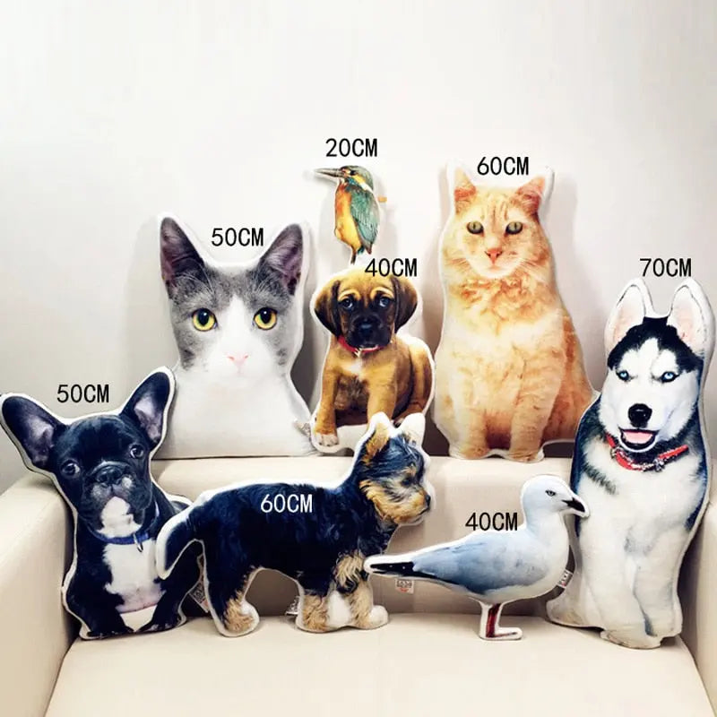 Photo customization DIY cushions Creative gift dogs pillow Plush Toys Dolls Stuffed Animal cushion Sofa Car Decorative nowadaysfashion