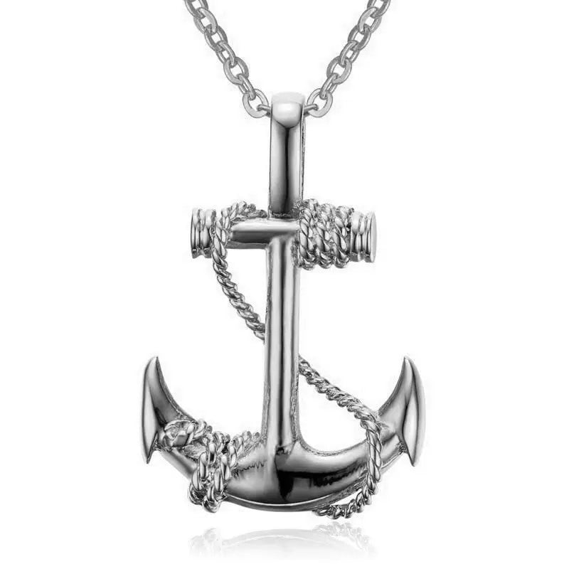Black Rectangle Pendant Necklace Men Stainless Steel Chain Men Necklace Jewelry nowadaysfashion