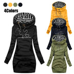 Autumn and Winter Women Dresses Long Sleeve Hoodie Dress for Women Pullover Hooded Dresses nowadaysfashion