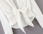 mini dress summer long sleeves women irregularity pleated vocation style loose white shirtdress nowadaysfashion