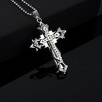 Black Rectangle Pendant Necklace Men Stainless Steel Chain Men Necklace Jewelry nowadaysfashion