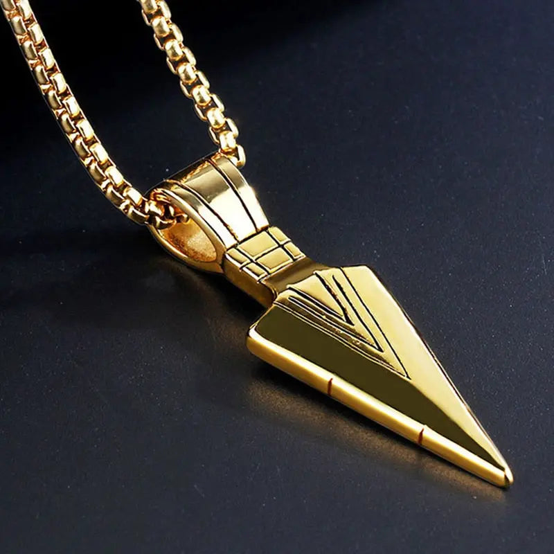 Black Rectangle Pendant Necklace Men Stainless Steel Chain Men Necklace Jewelry nowadaysfashion