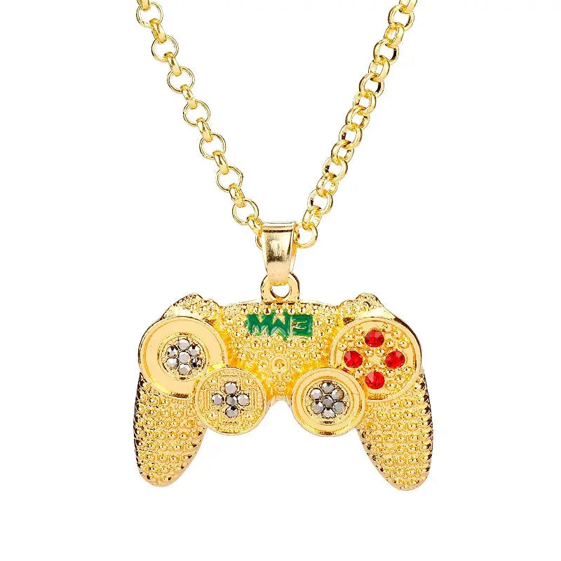 Rhinestones Handle Necklaces gamepad Necklaces for Women Men Game Controller Pendant nowadaysfashion