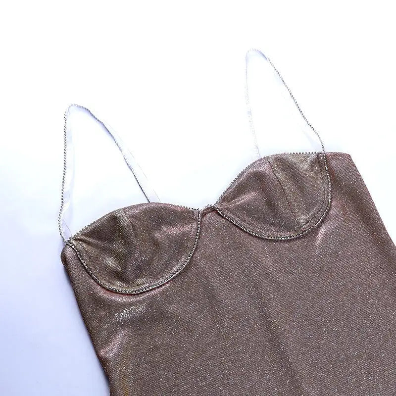 Spring and Summer For 2022 Tank Strap Designer Clothes Backless  Casual Basic Corset Dress nowadaysfashion