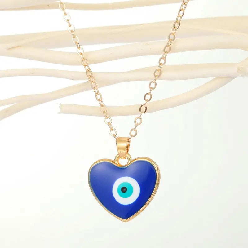 Turkish Evil Eye Pendant Choker Necklace Lucky Blue Evil Eyes Clavicle Chain Necklace nowadaysfashion