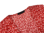 Summer Women’s Floal A-Line Dress Sweet Elegant Floral Ruffles V-neck Bandage Short Dress nowadaysfashion