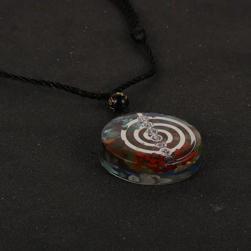 Energy Generator Orgone Amulet 7 Chakras Pendant Necklace nowadaysfashion