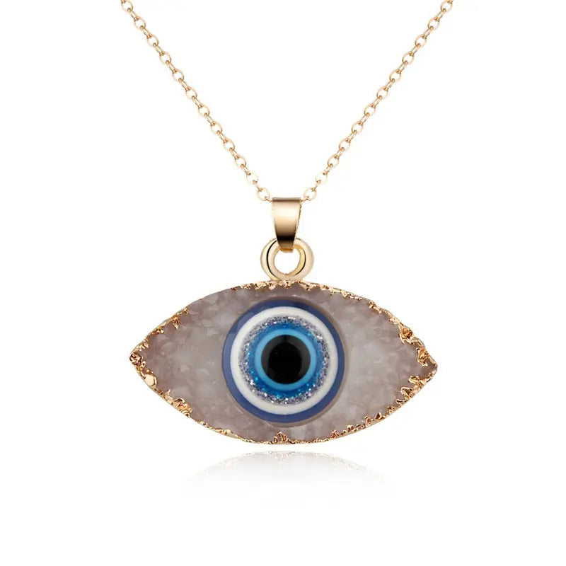 Turkish Evil Eye Pendant Choker Necklace Lucky Blue Evil Eyes Clavicle Chain Necklace nowadaysfashion