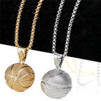 Basketball Necklace Choker Gold Silver Color Ball Shaped Pendant Sports Hip Hop Punk Jewelry nowadaysfashion