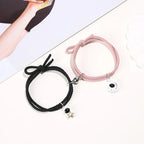 2Pcs/ Set Cartoon Magnetic Couple Bracelets with Moon Robots Pendant nowadaysfashion