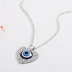 Turkish Evil Eye Pendant Choker Necklace Lucky Blue Evil Eyes Clavicle Chain Necklace nowadaysfashion