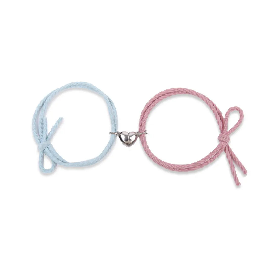 2Pcs Couple Matching Bracelet Magnetic Distance Bracelet nowadaysfashion