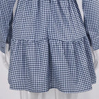 Long Sleeve Mini Shirt Dress For Women White 2022 Spring PU Leather Patchwork Plaid Dresses nowadaysfashion