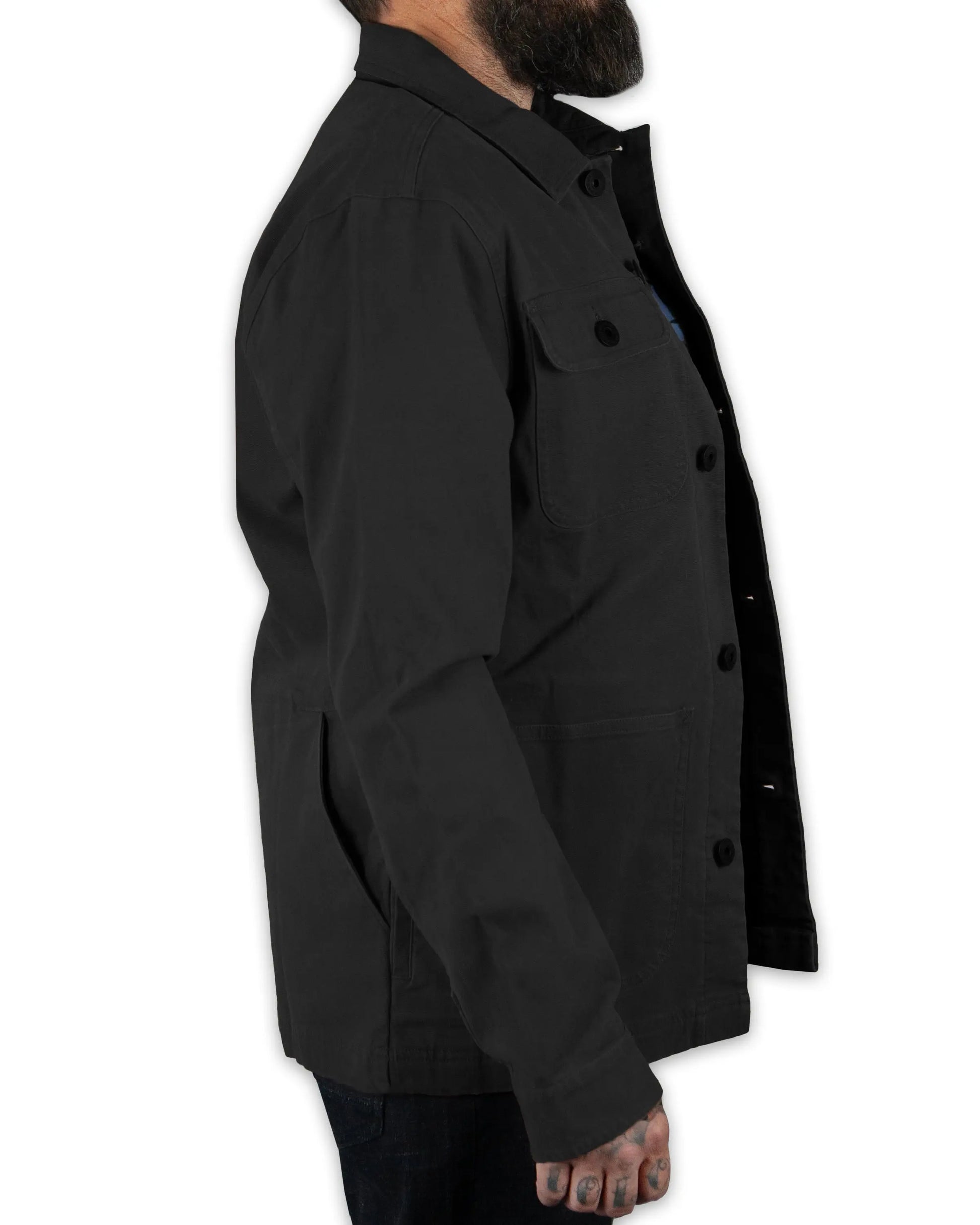 Heston Chore Coat - Black Off The Grid Surplus