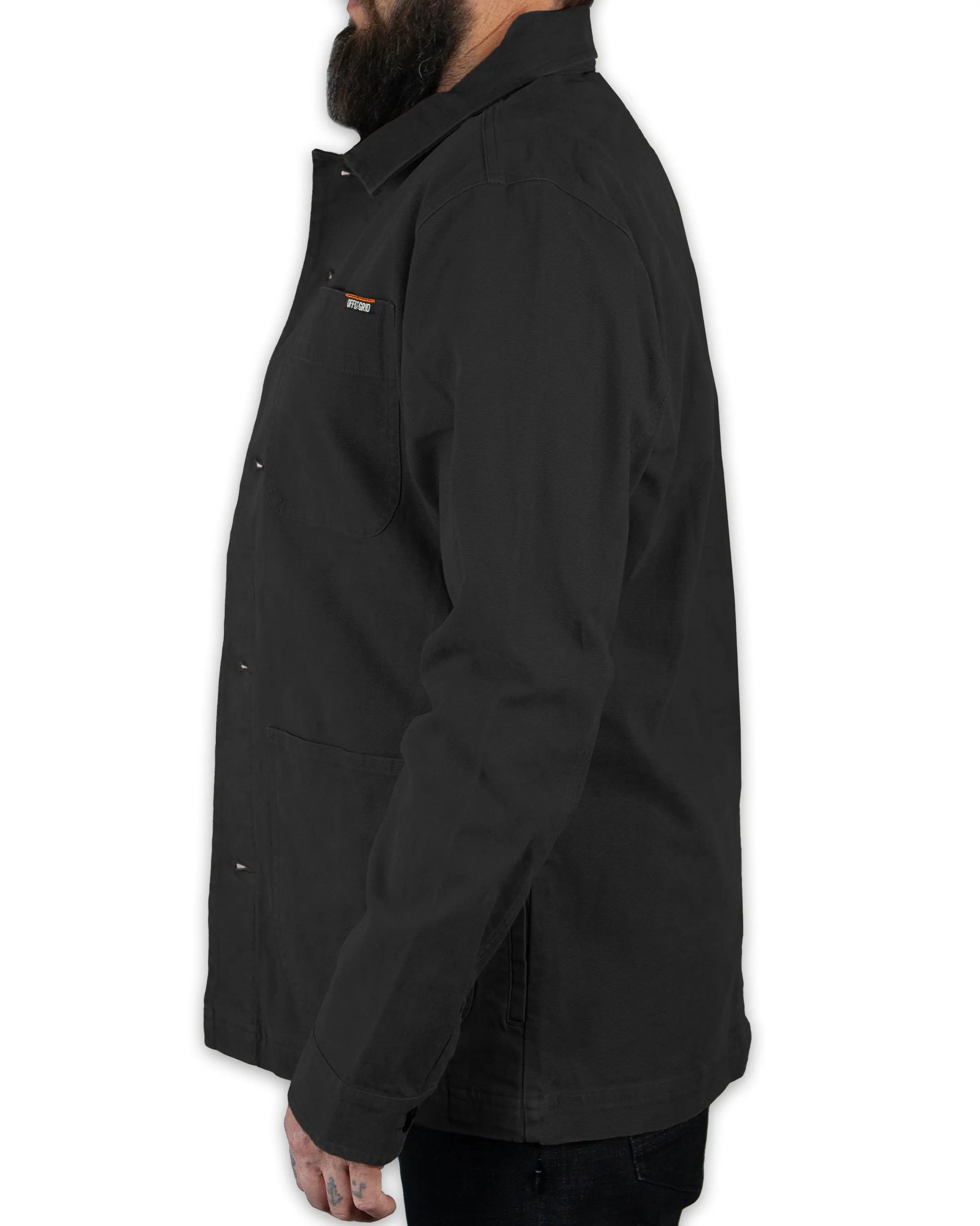 Heston Chore Coat - Black Off The Grid Surplus